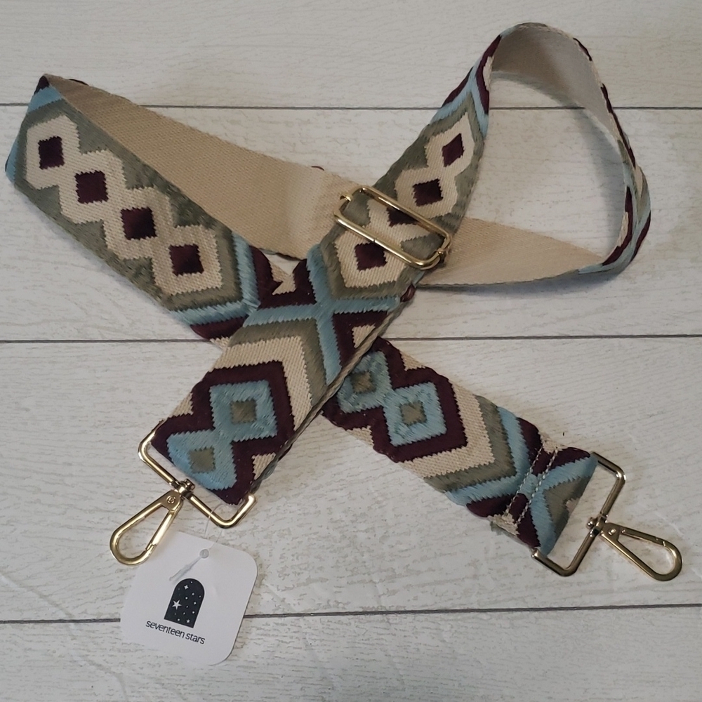 Seventeen stars bag or camera embroidery strap bew